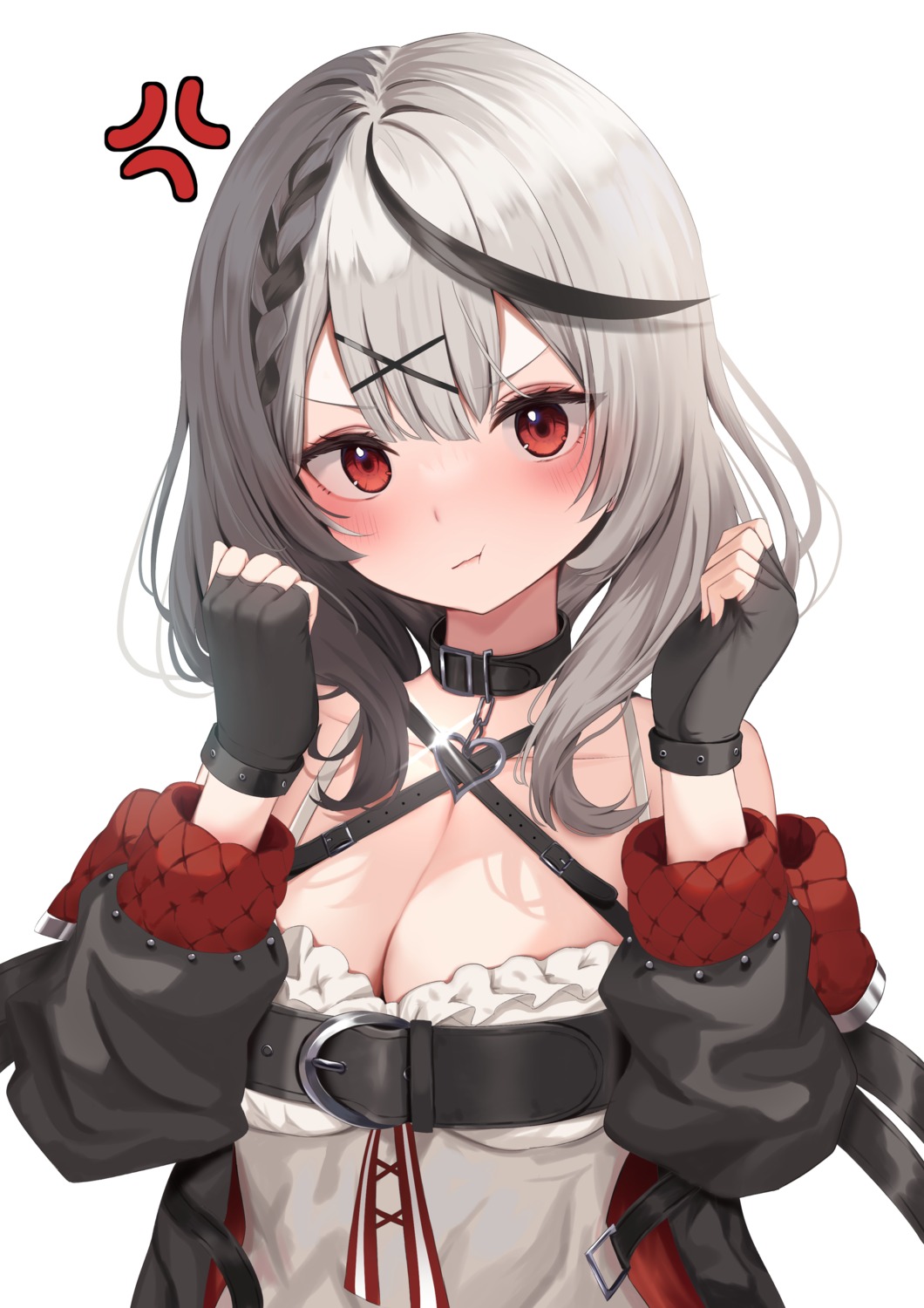 cleavage daily_(daily178900) hololive no_bra sakamata_chloe