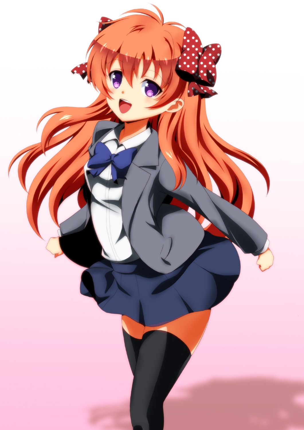 gekkan_shoujo_nozaki-kun ka2 sakura_chiyo seifuku thighhighs