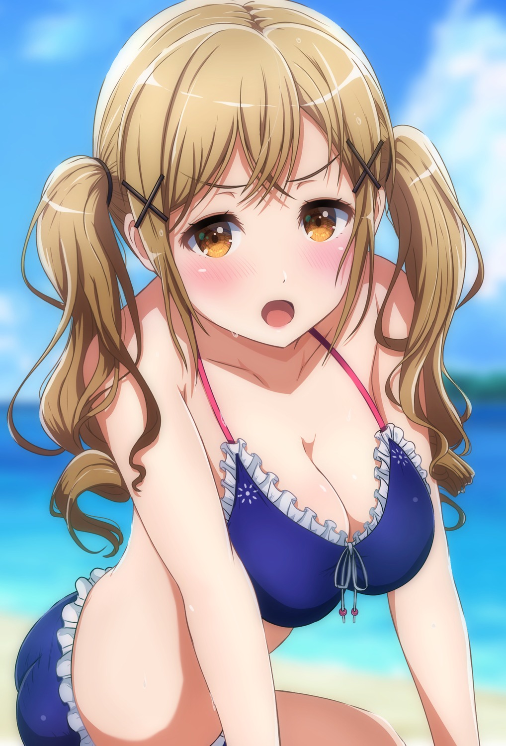 ass bang_dream! bikini cleavage ichigaya_arisa noshimurin swimsuits