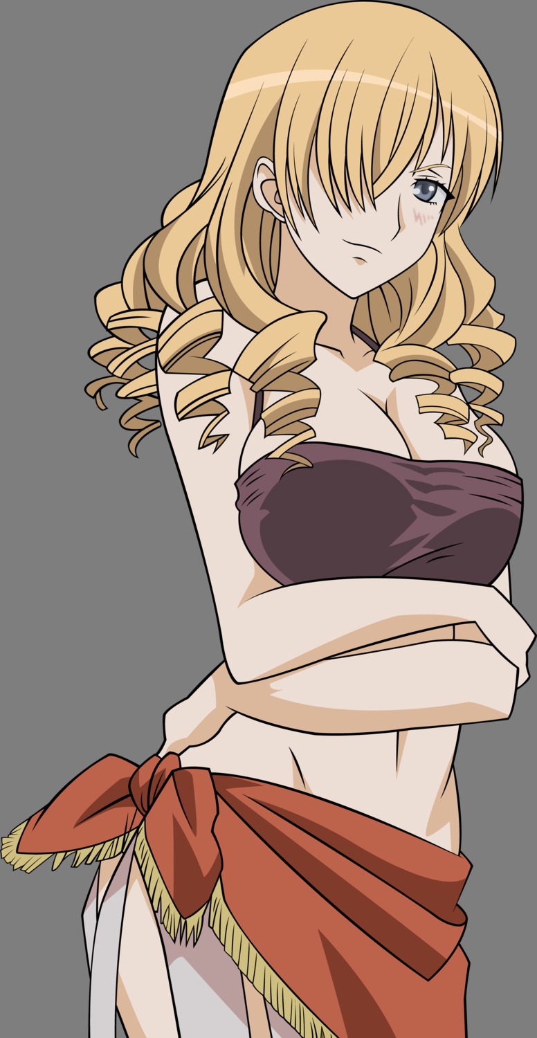 cleavage oriana_thompson to_aru_majutsu_no_index transparent_png vector_trace