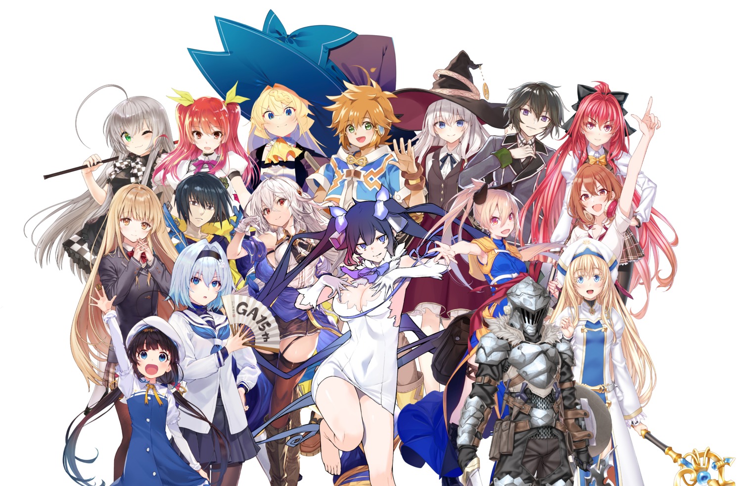 armor azuuru corticarte_apa_lagranges crossover dress dungeon_ni_deai_wo_motomeru_no_wa_machigatteiru_darou_ka elaina_(majo_no_tabitabi) feet garter goblin_slayer goblin_slayer_(character) haiyore!_nyaruko-san hanekoto hestia_(danmachi) hinatsuru_ai kannatsuki_noboru kohinata_iroha lloyd_belladonna majo_no_tabitabi no_bra nyaruko otonari_no_tenshi-sama_ni_itsu_no_ma_ni_ka_dame_ningen_ni_sareteita_ken pantyhose priestess rakudai_kishi_no_cavalry ryuuou_no_oshigoto! seifuku shiina_mahiru shinkyoku_soukai_polyphonica shirabi sora_ginko stella_vermillion sword tatoeba_last_dungeon_mae_no_mura_no_shounen_ga_joban_no_machi_de_kurasu_you_na_monogatari thighhighs tomari tomodachi_no_imouto_ga_ore_ni_dake_uzai torn_clothes watanuki_nao weapon witch won_(az_hybrid) yasuda_suzuhito