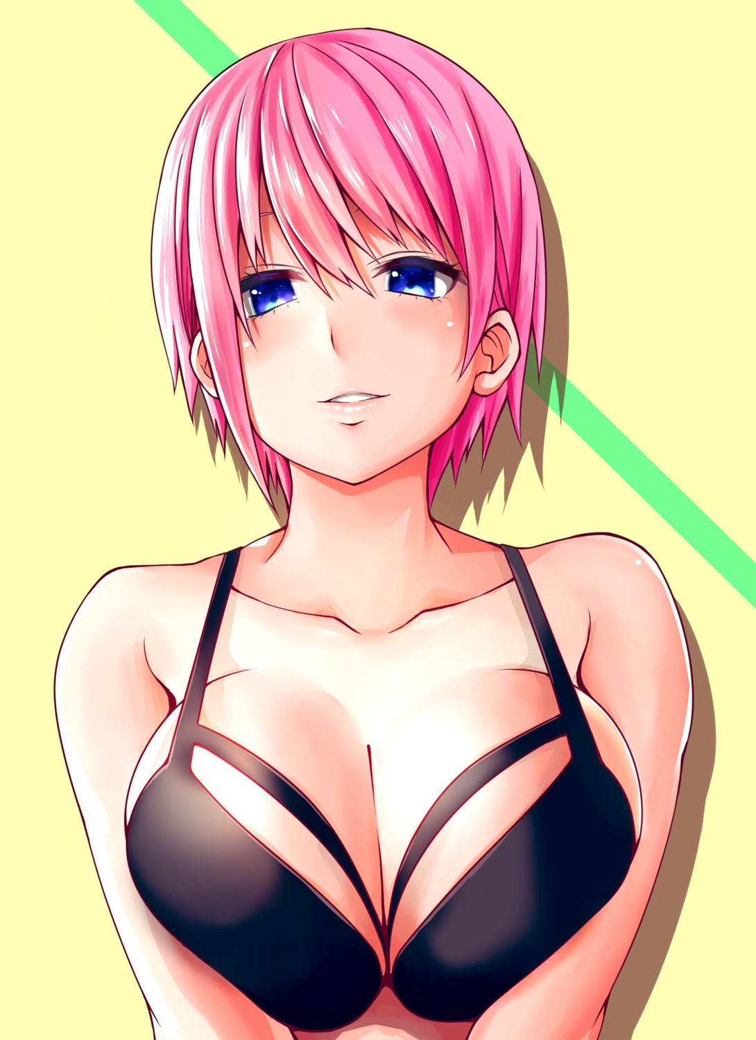 5-toubun_no_hanayome ashi-ashi bra breast_hold cleavage nakano_ichika