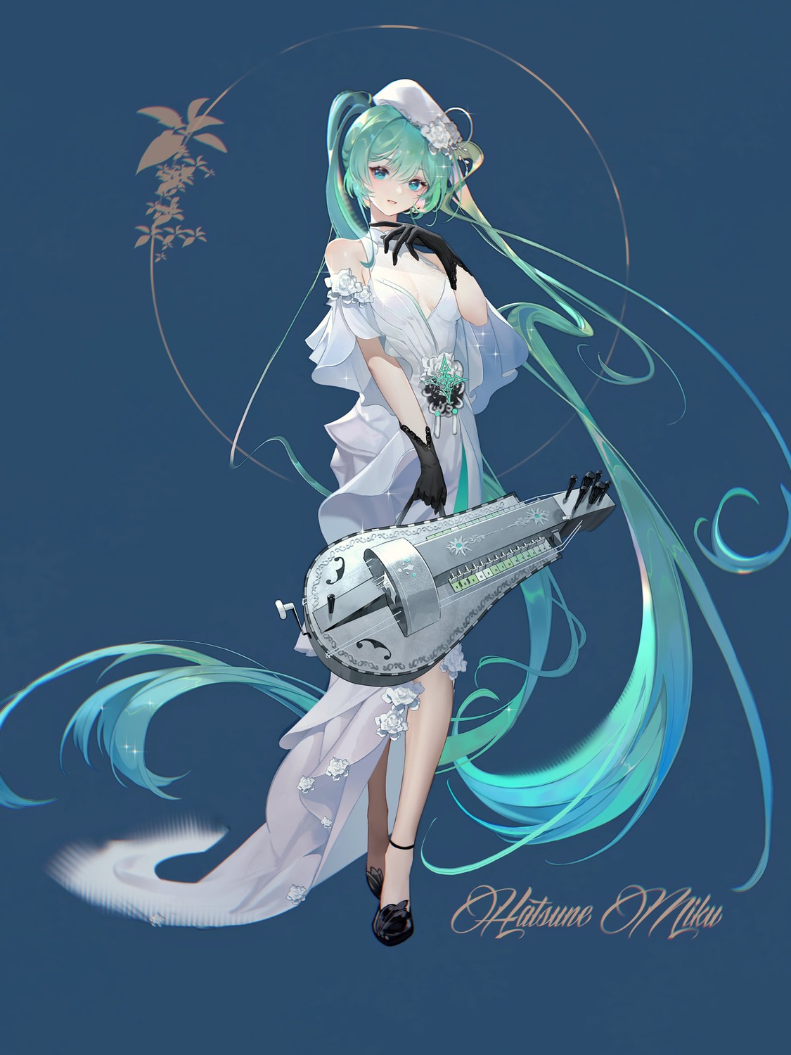 dress hatsune_miku no_bra tagme vocaloid