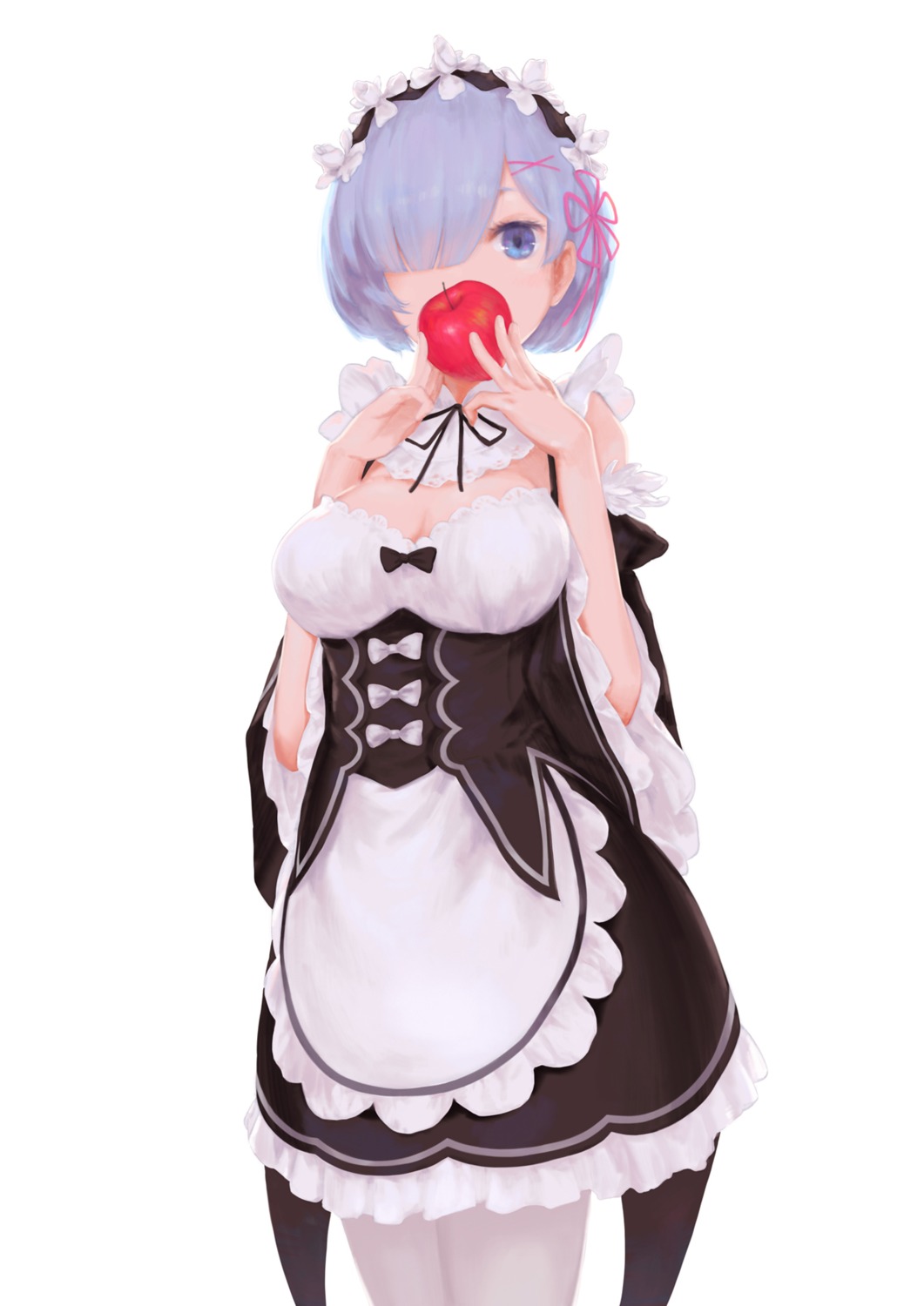 cleavage jq maid re_zero_kara_hajimeru_isekai_seikatsu rem_(re_zero)