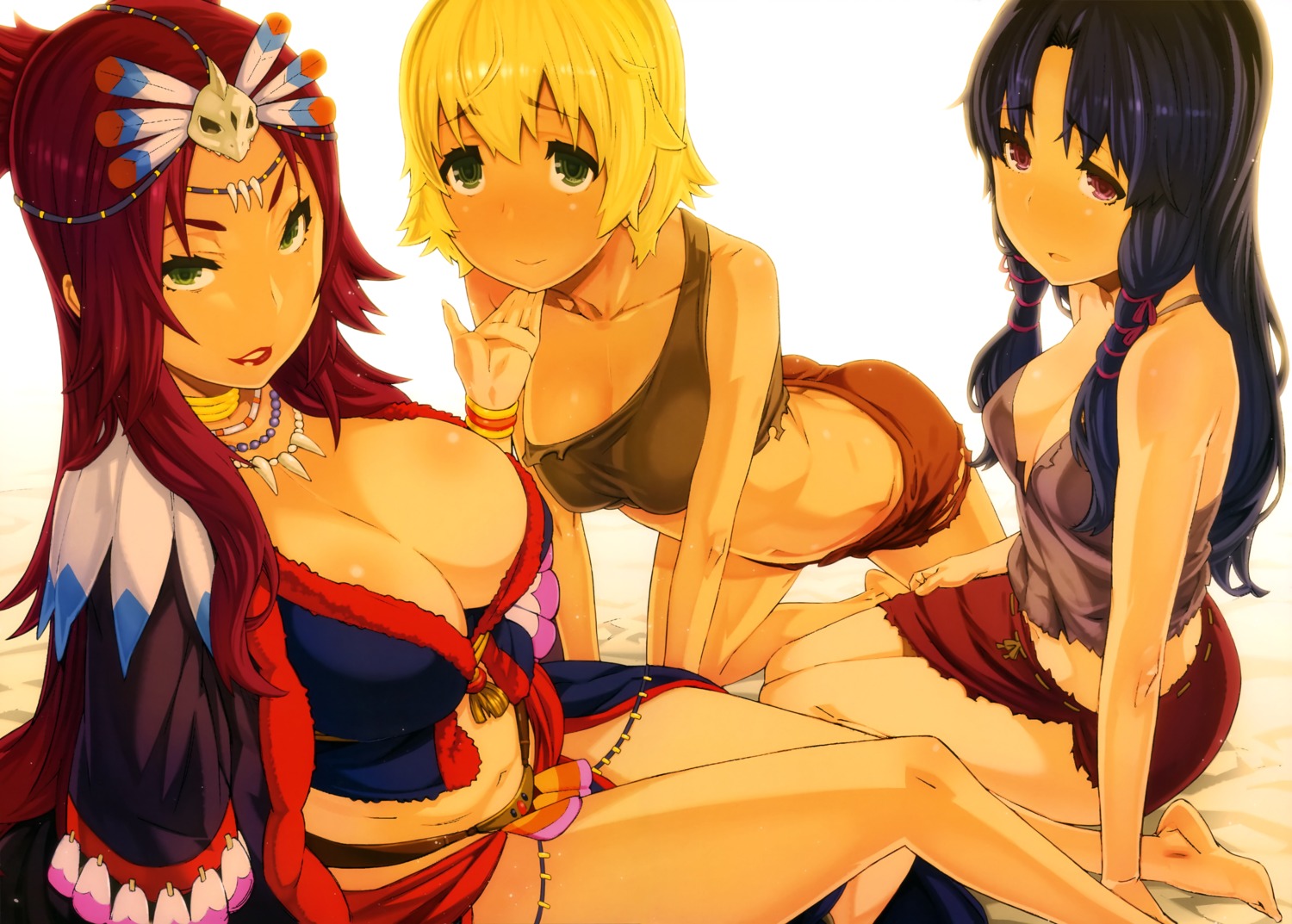 cleavage ikegami_tatsuya no_bra open_shirt paraem parinuri rackage suisei_no_gargantia torn_clothes