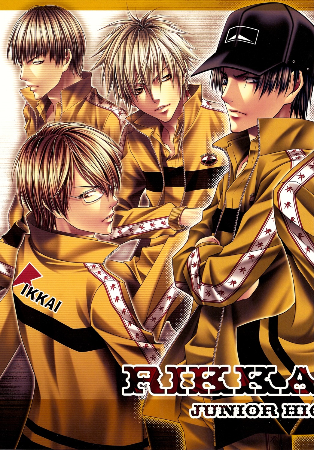 male niou_masaharu ren_aiki sanada_genichiro tennis_no_ouji-sama yagyuu_hiroshi yanagi_renji