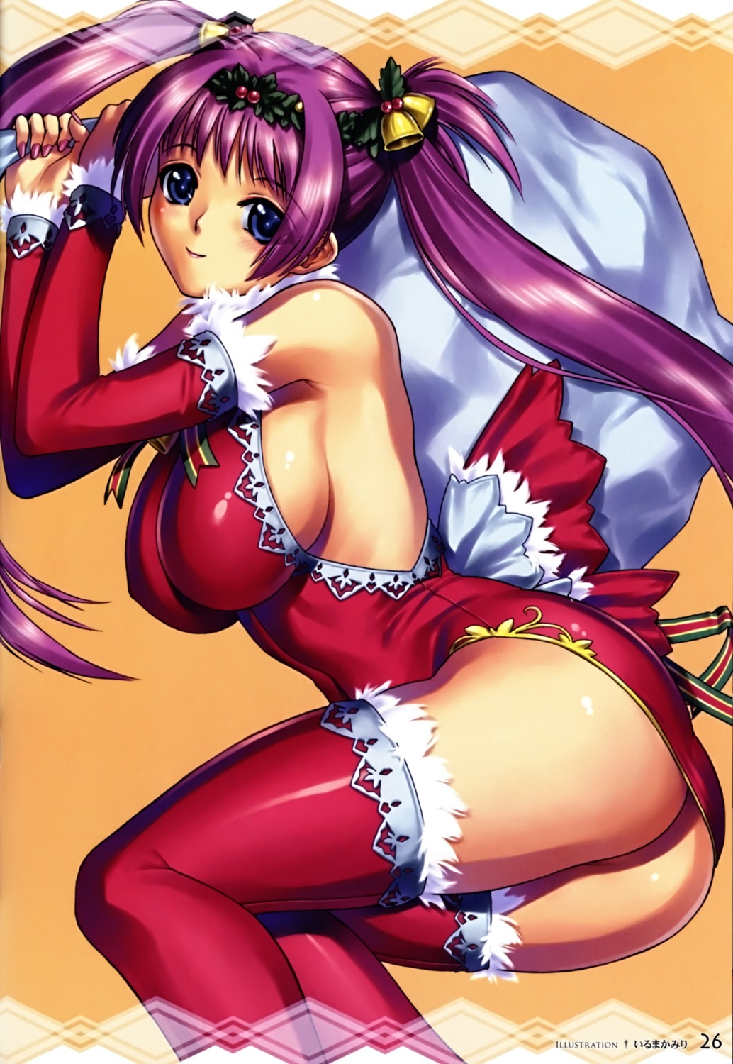 airi christmas iruma_kamiri queen's_blade thighhighs