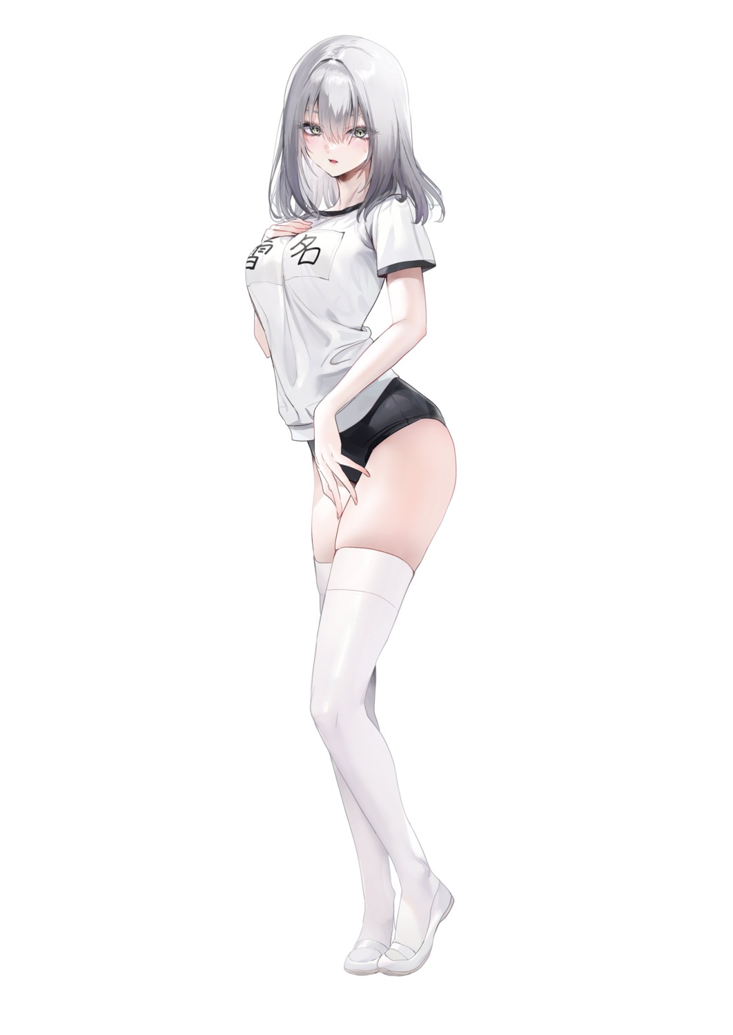 buruma gym_uniform nekometaru setsuna_(shibou_yuugi) shibou_yuugi_de_meshi_wo_kuu. thighhighs