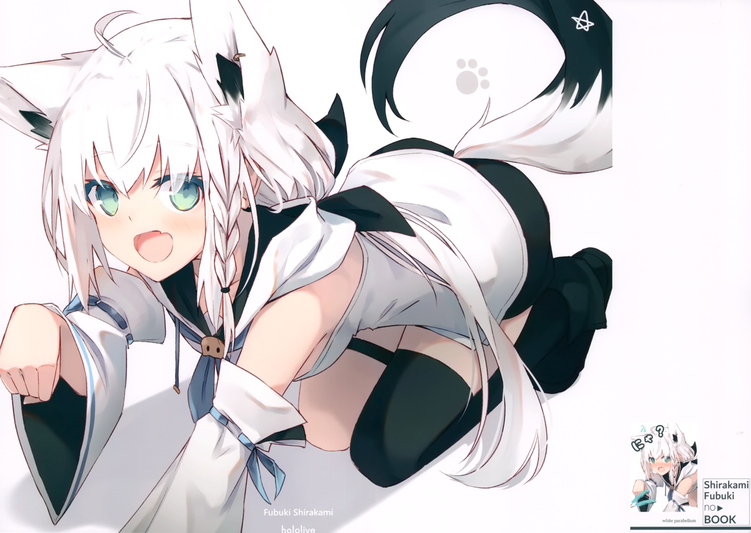 animal_ears hololive hololive_gamers kitsune nagishiro_mito shirakami_fubuki tail