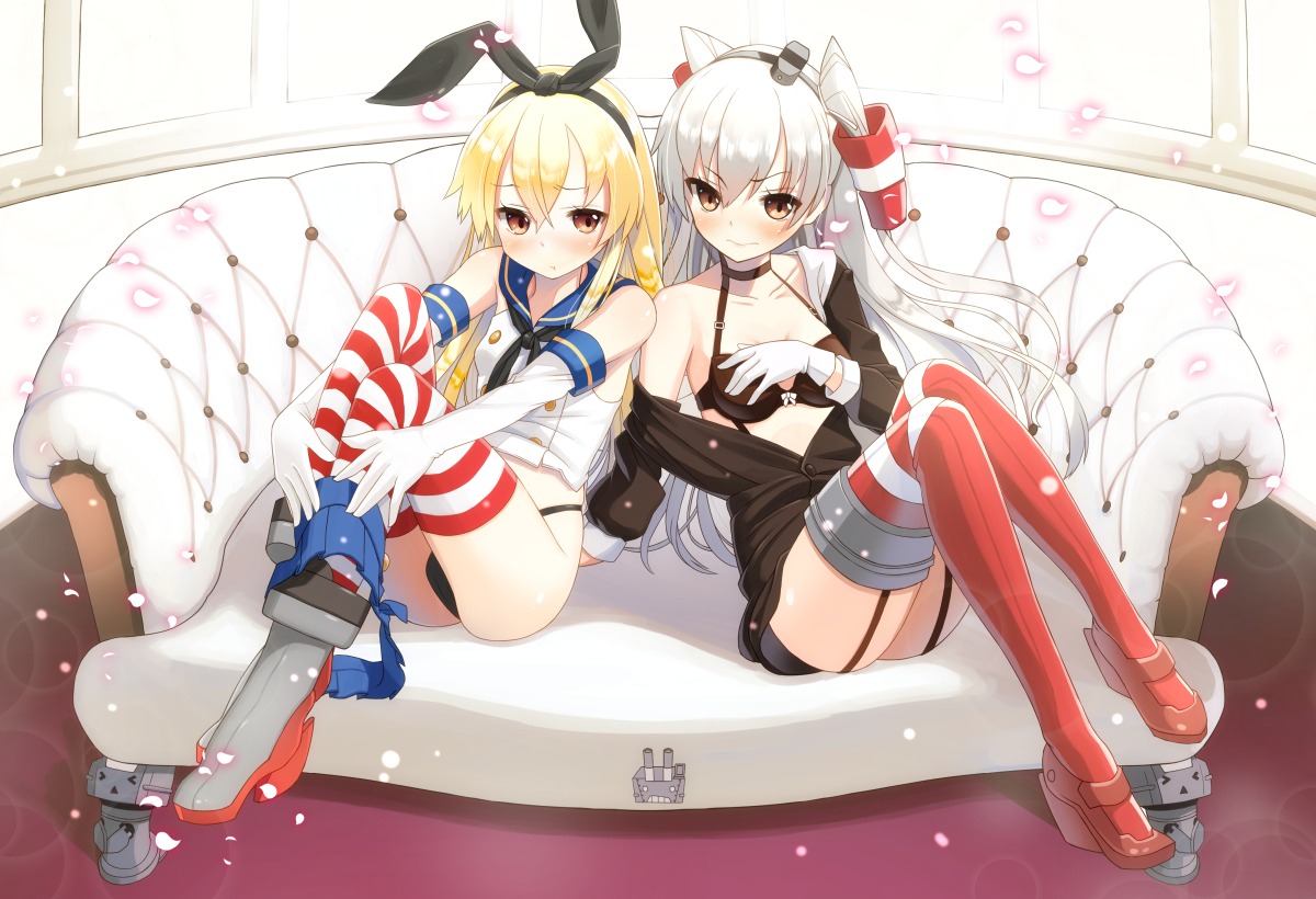 amatsukaze_(kancolle) atori_(at-yui) kantai_collection rensouhou-chan shimakaze_(kancolle)