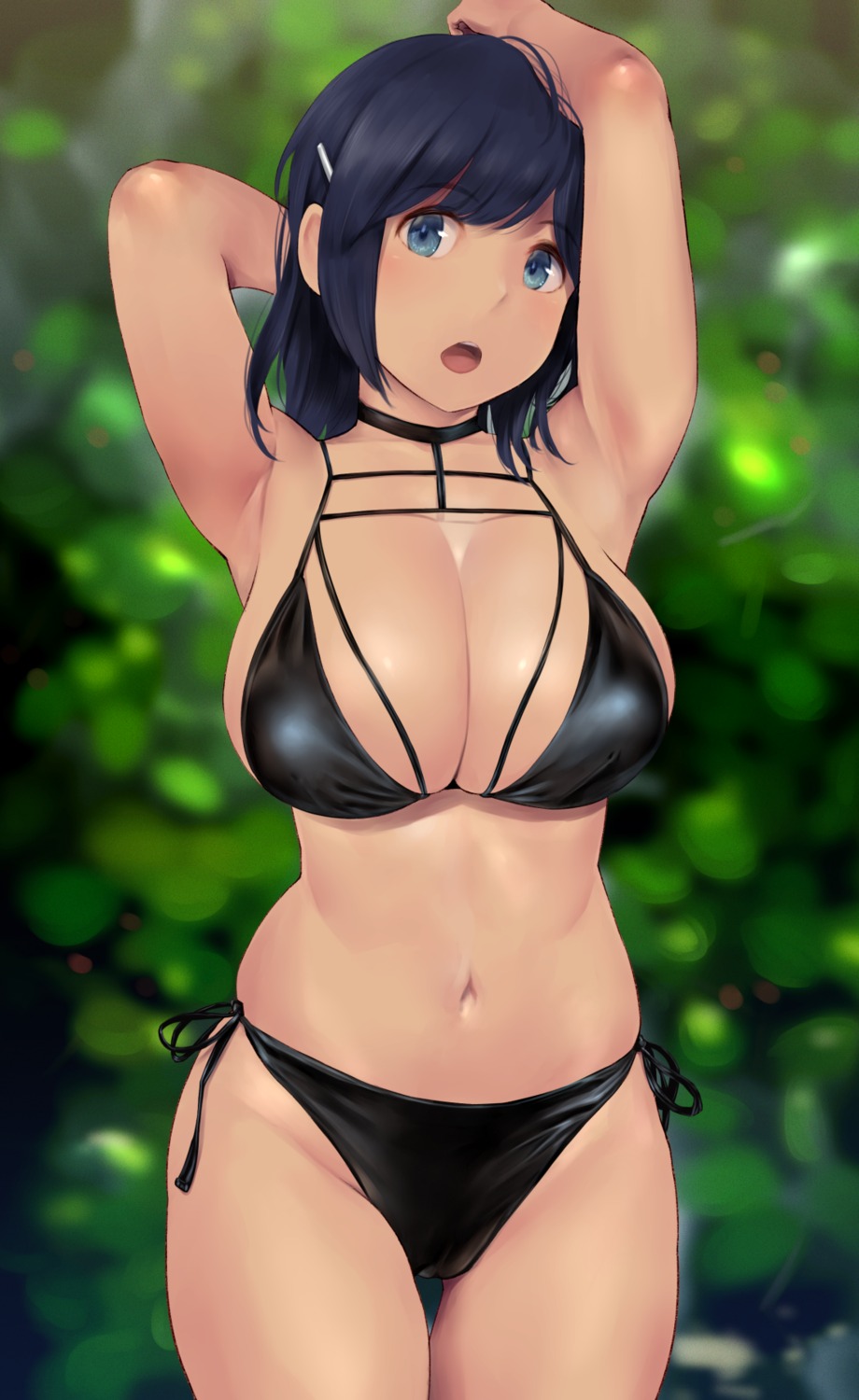 bikini erect_nipples kantai_collection souryuu_(kancolle) swimsuits wa_(genryusui)