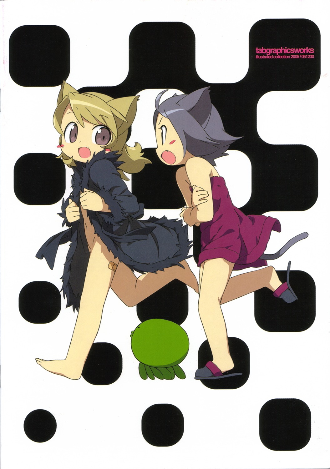 animal_ears bottomless kanzaki_hiro nekomimi tabgraphics tail