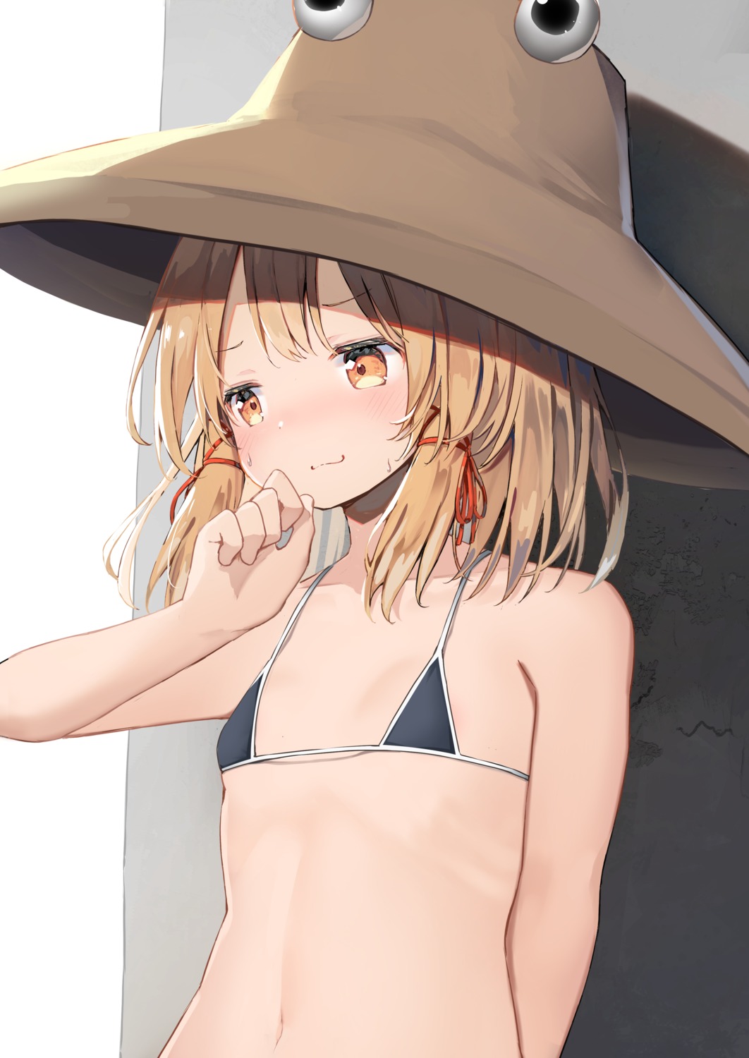 bikini_top loli mamemochi moriya_suwako swimsuits touhou