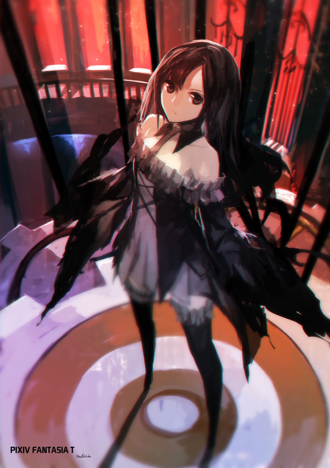 dress pixiv_fantasia pixiv_fantasia_fallen_kings swd3e2 thighhighs