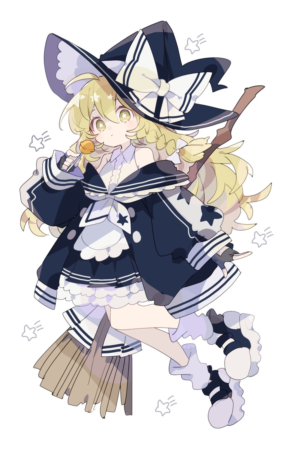 kirisame_marisa nikorashika touhou witch