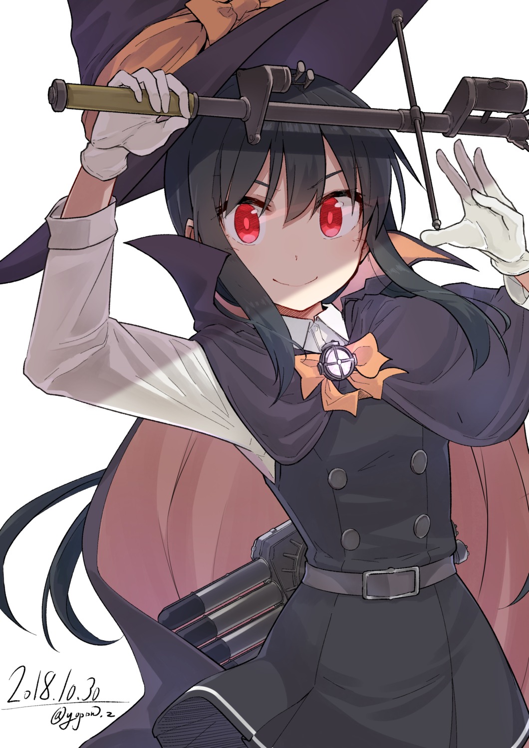 asashio_(kancolle) halloween kantai_collection witch yopan_danshaku