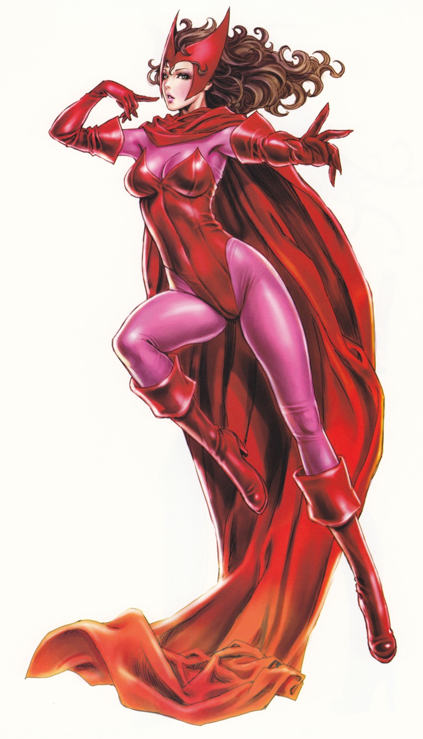 bodysuit marvel scarlet_witch x-men yamashita_shunya