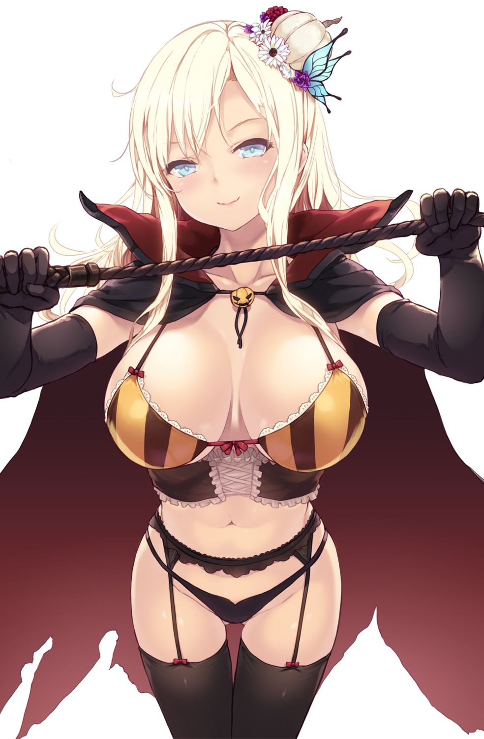 boku_wa_tomodachi_ga_sukunai cait cleavage garter_belt halloween kashiwazaki_sena pantsu stockings thighhighs