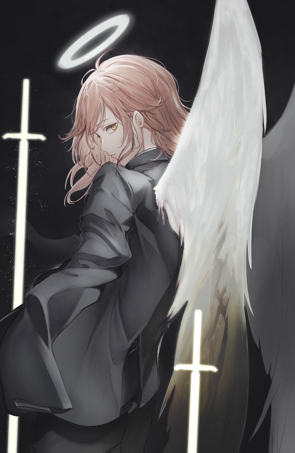 angel business_suit marumoru wings