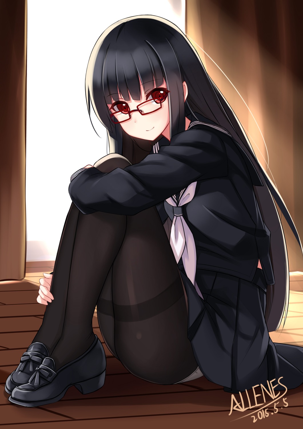 allenes megane pantsu pantyhose seifuku