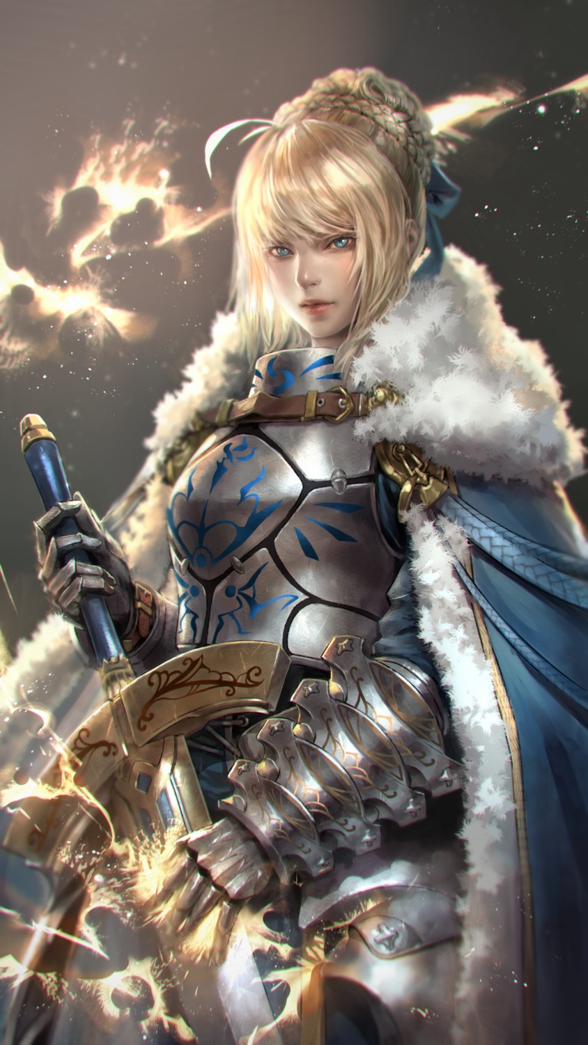 armor artoria_pendragon_(fate) fate/grand_order fate/stay_night kaburagi_yasutaka sword