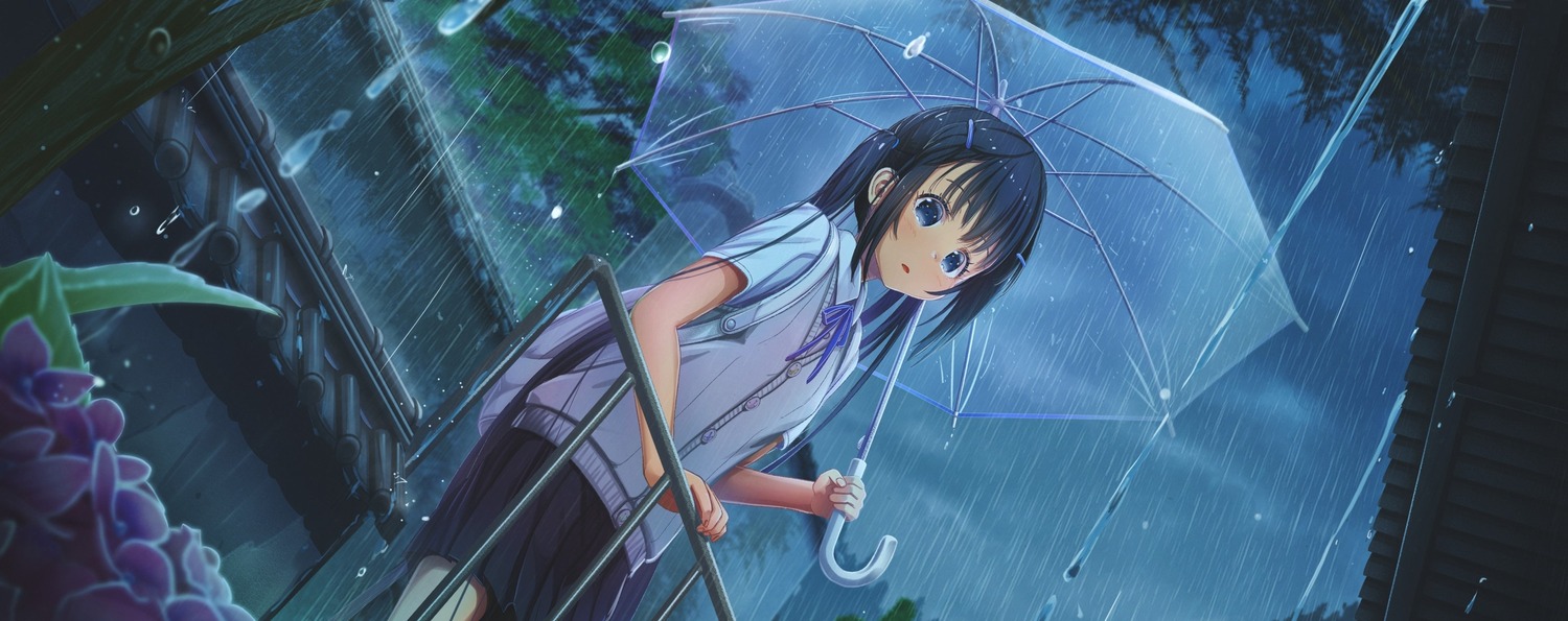 abo_(kawatasyunnnosukesabu) seifuku sweater umbrella