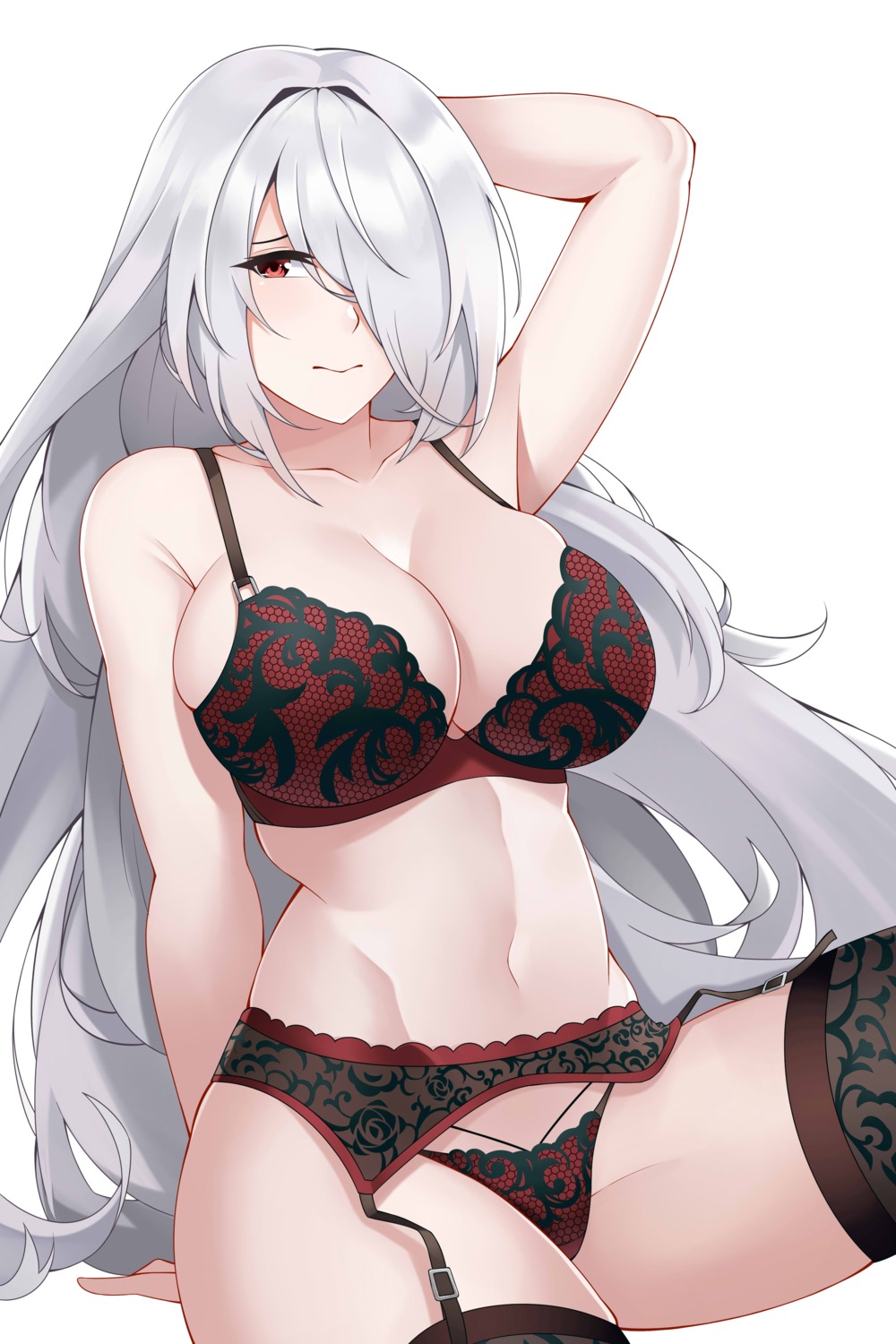 aslindsamure bra garter_belt girls_frontline lingerie pantsu stockings thighhighs