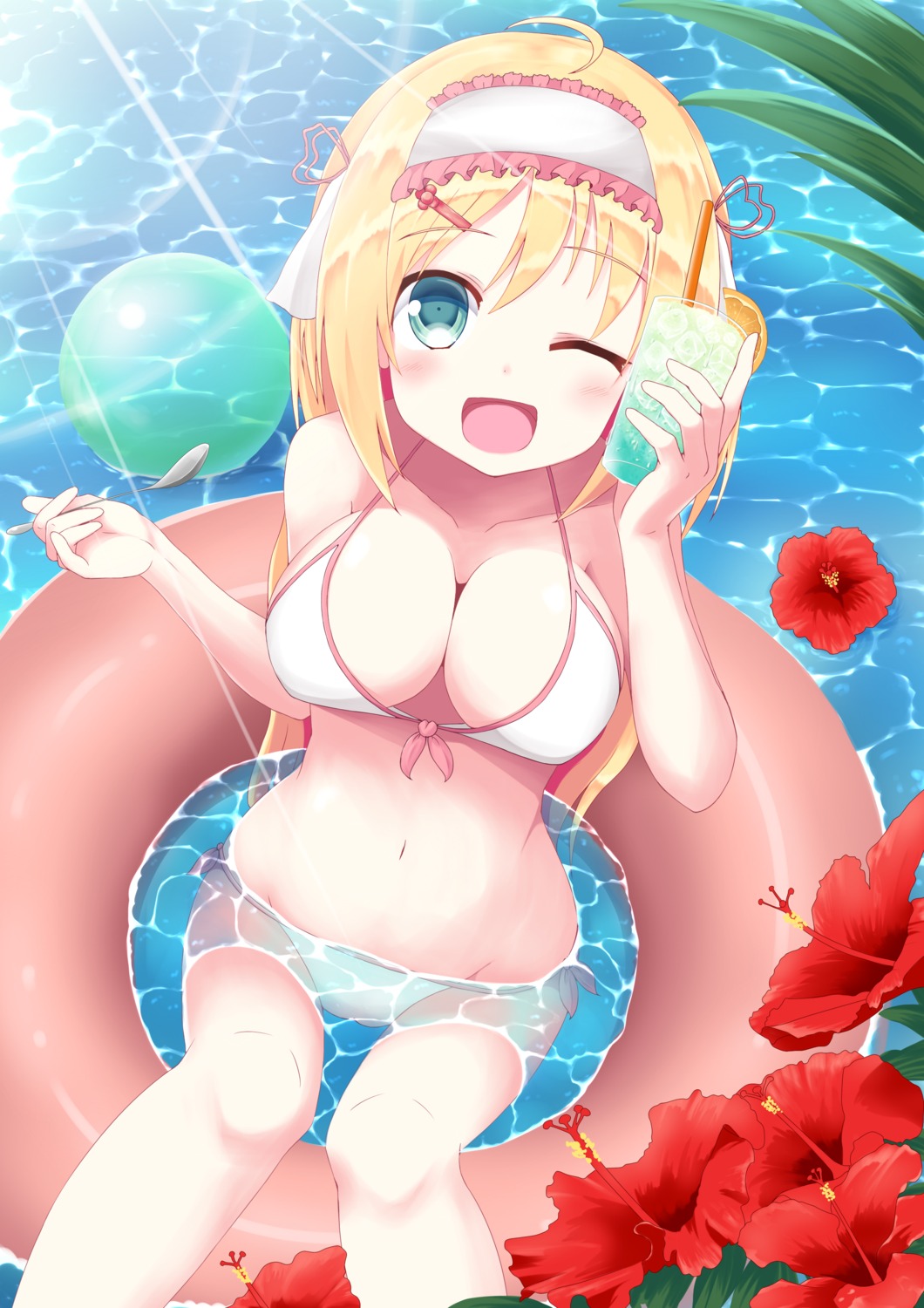 bikini cleavage swimsuits wet yuzutei