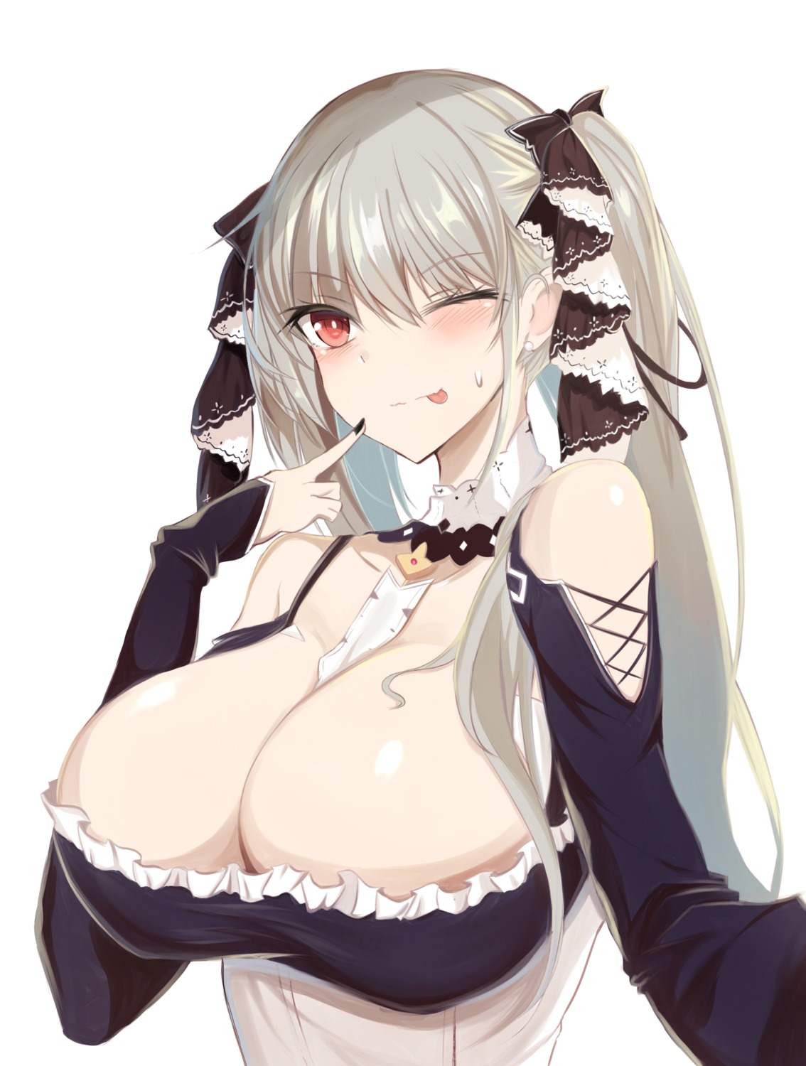 azur_lane formidable_(azur_lane) gothic_lolita lolita_fashion no_bra screw