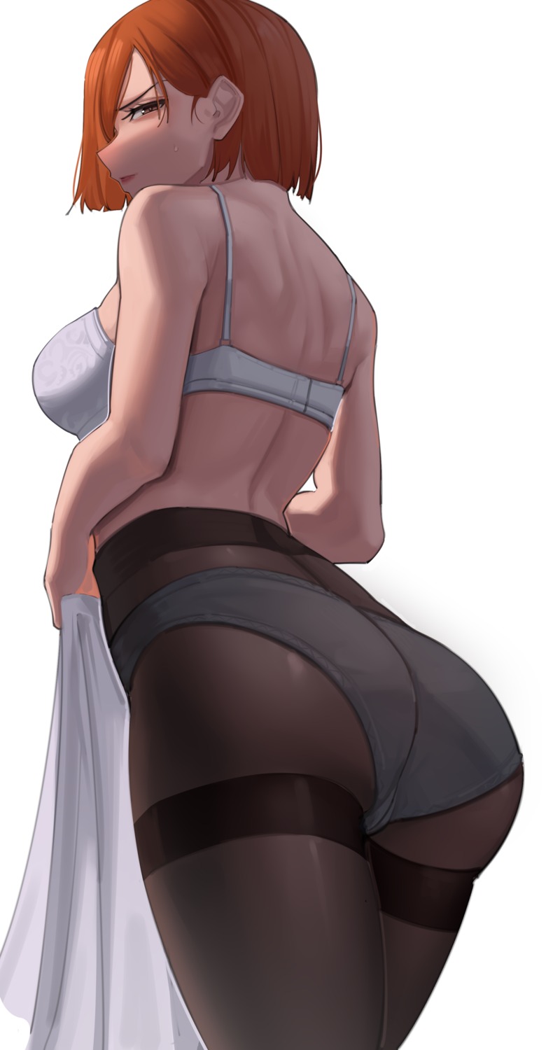 ass bra harris_hero jujutsu_kaisen kugisaki_nobara pantsu pantyhose