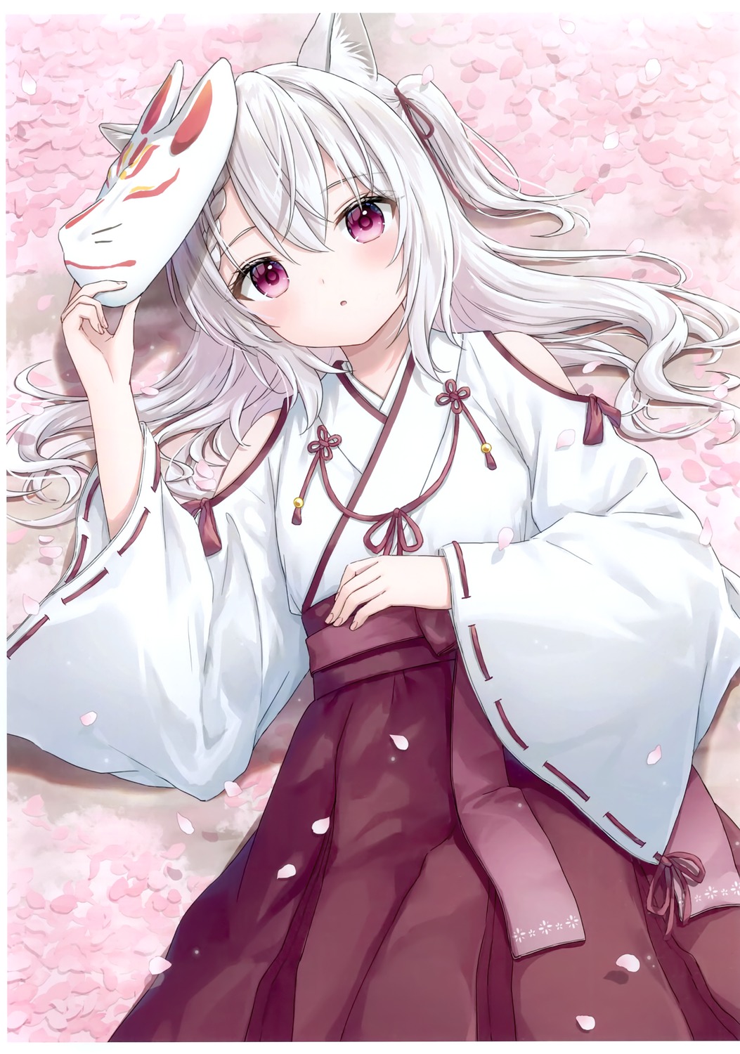 animal_ears anz32 kitsune miko