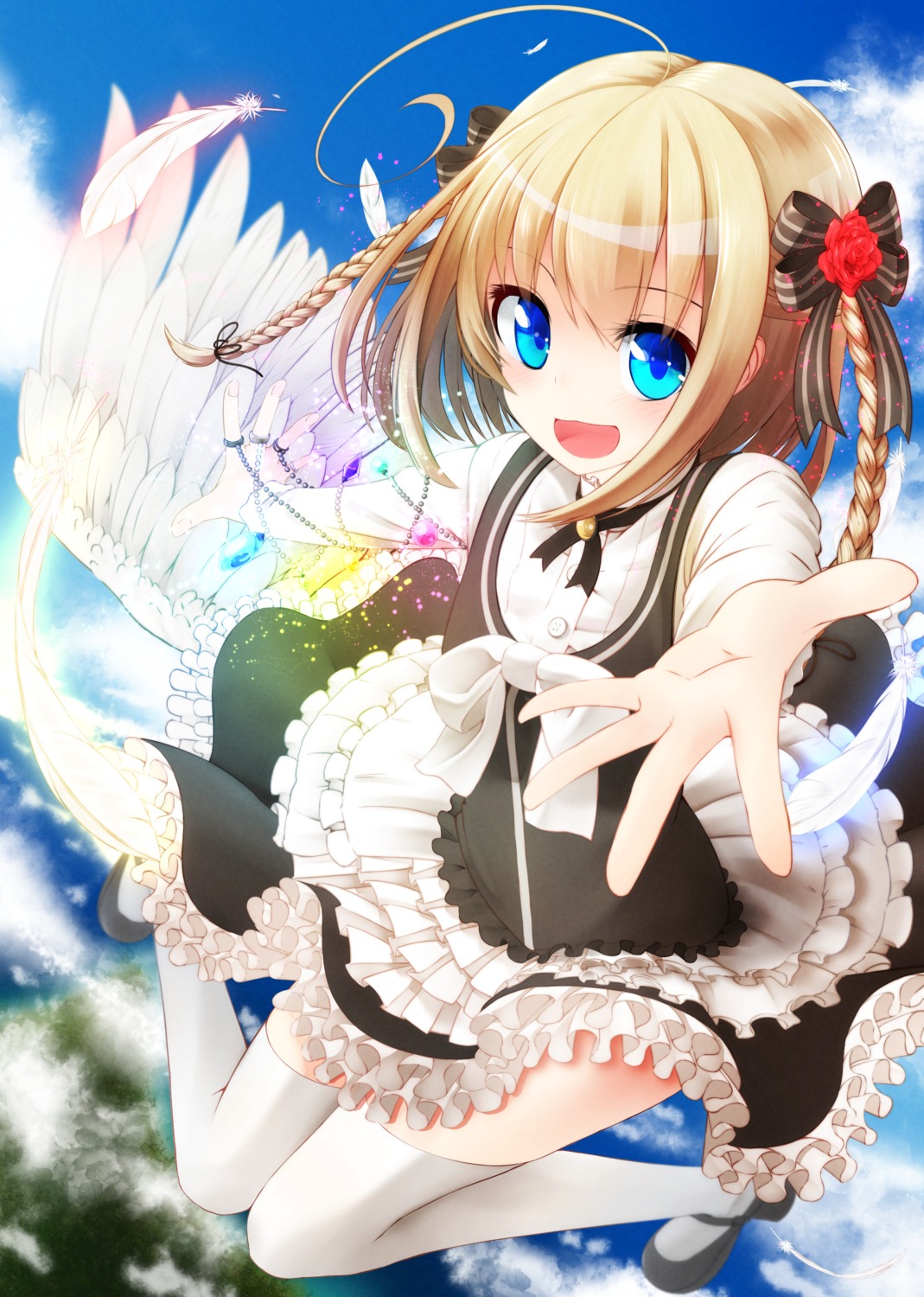 dress gothic_lolita heels lolita_fashion nekobaka thighhighs