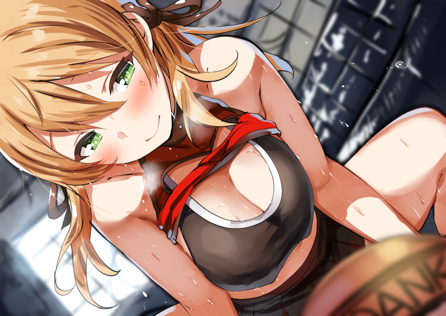 belko cleavage kantai_collection prinz_eugen_(kancolle) wet