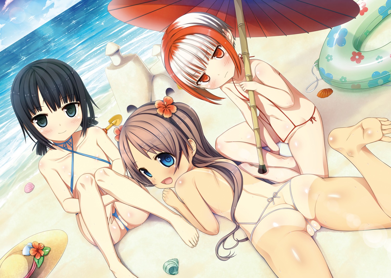 areola arishima_alice bikini cura digital_version feet loli lose monobeno sawai_natsuha sling_bikini sumi_(monobeno) swimsuits tan_lines