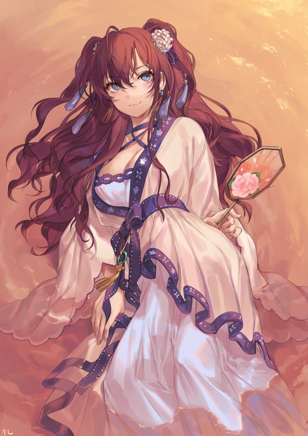 asian_clothes cleavage ichinose_shiki shan the_idolm@ster the_idolm@ster_cinderella_girls