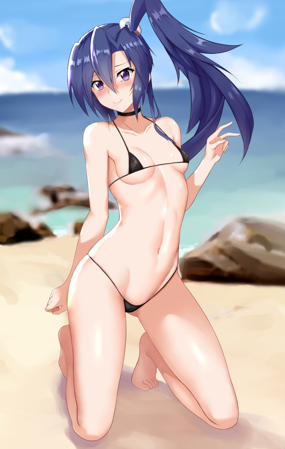 bikini cameltoe erect_nipples kazanari_tsubasa senki_zesshou_symphogear swimsuits wingsakimori