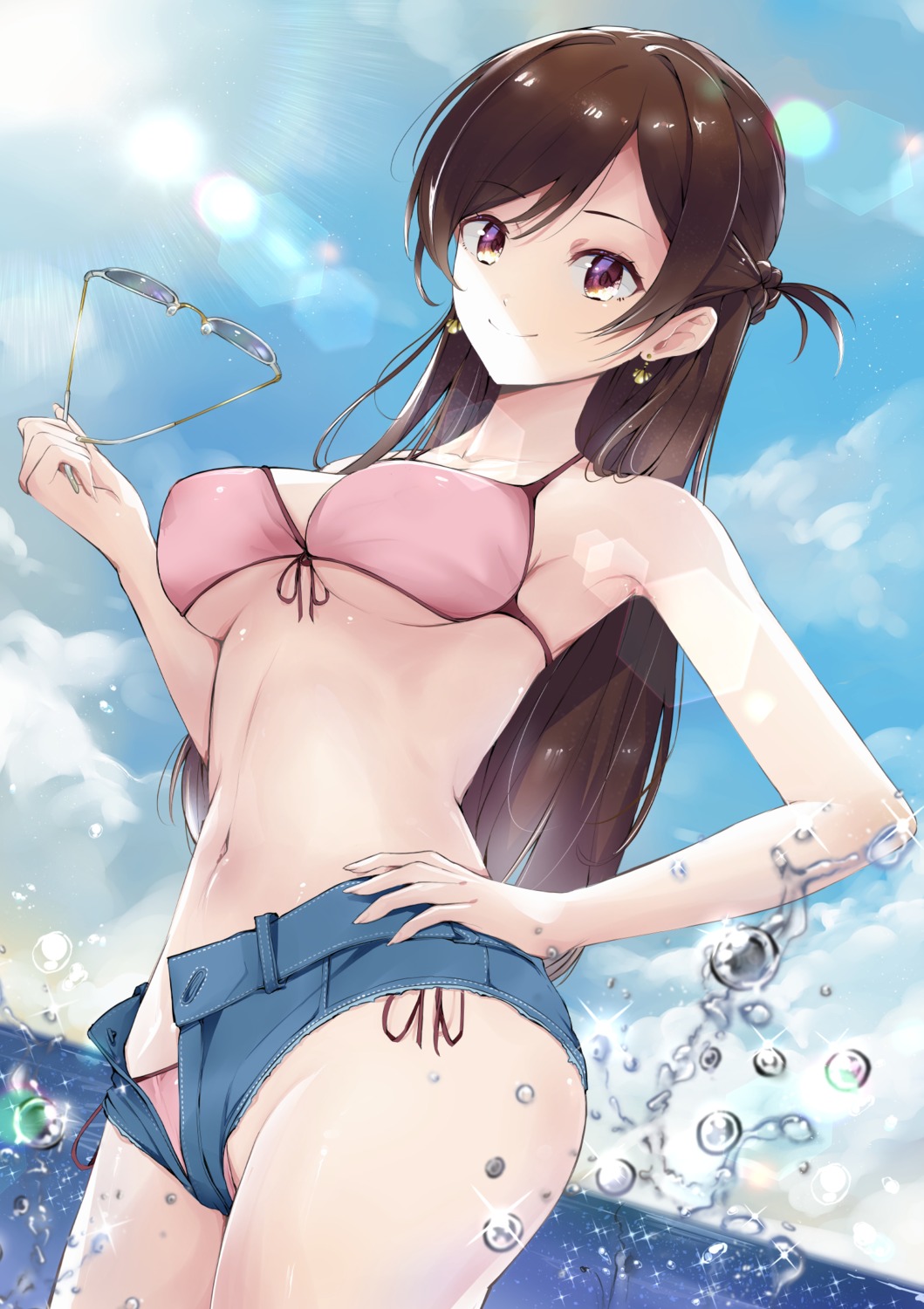 bikini chark14 kanojo_okarishimasu megane mizuhara_chizuru swimsuits