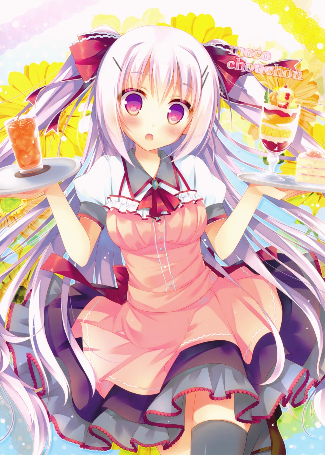 dress hisama_kumako moco_chouchou riria_(moco_chouchou) thighhighs