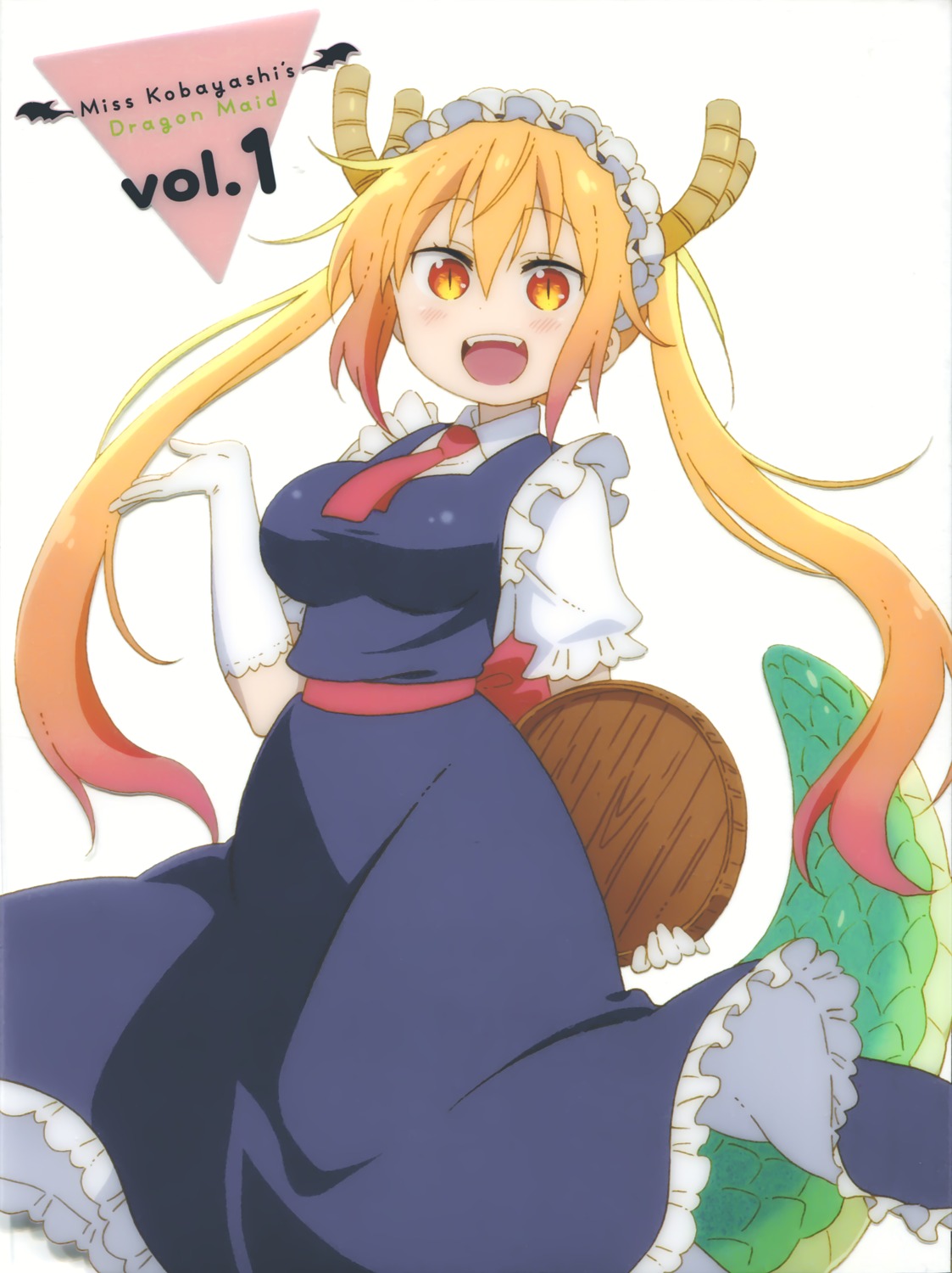 horns kobayashi-san_chi_no_maidragon maid tail tooru_(maidragon)