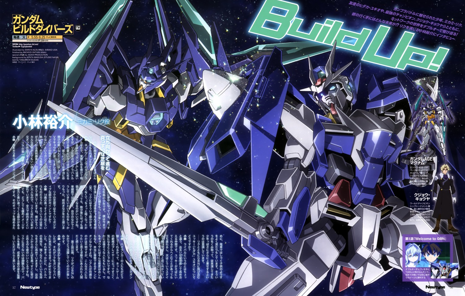 Kusumegi Shinya Uda Sakiko Gundam Gundam Build Divers