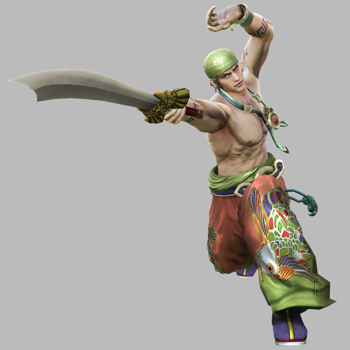 male soul_calibur soul_calibur_iv sword yun-seong