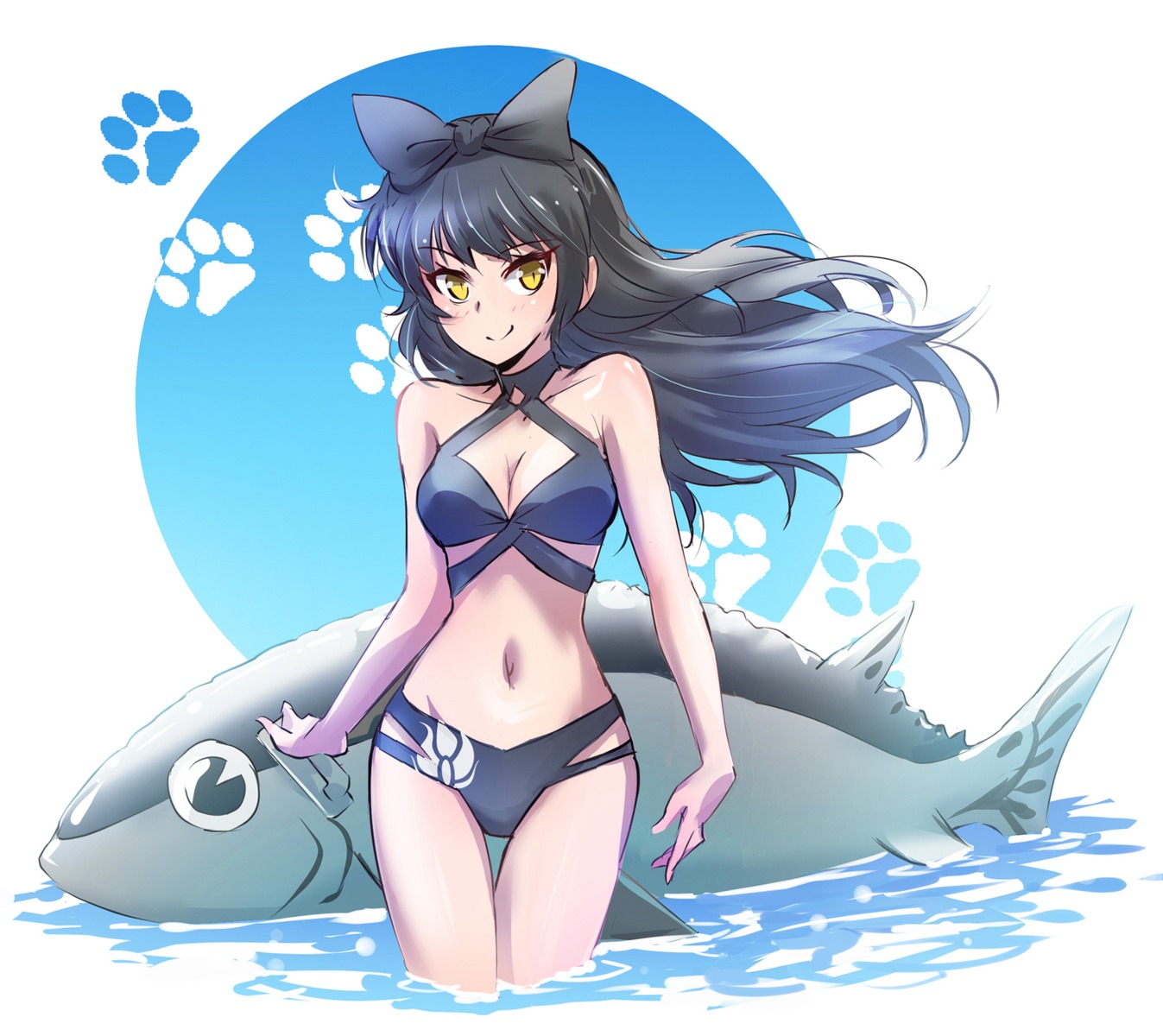 bikini cleavage iesupa rwby swimsuits wet