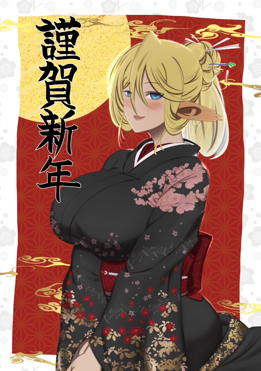 animal_ears centaurea_shianus imaani kimono monster_girl monster_musume_no_iru_nichijou