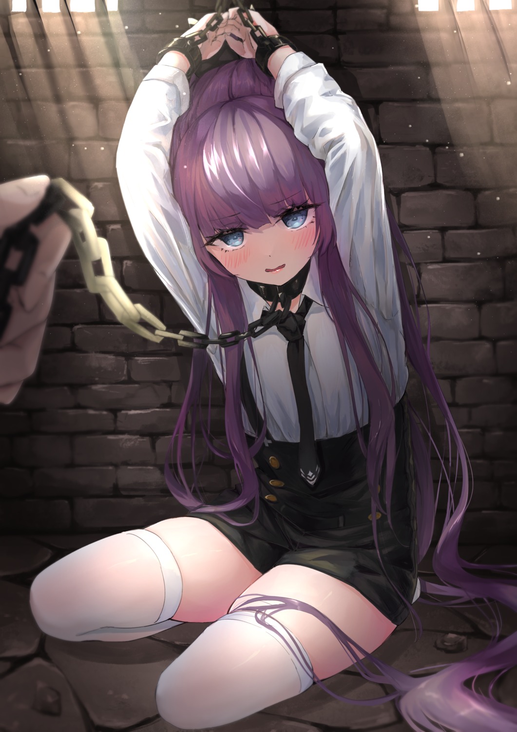 azur_lane bondage hitsuji_(sheepsb22) tashkent_(azur_lane) thighhighs uniform