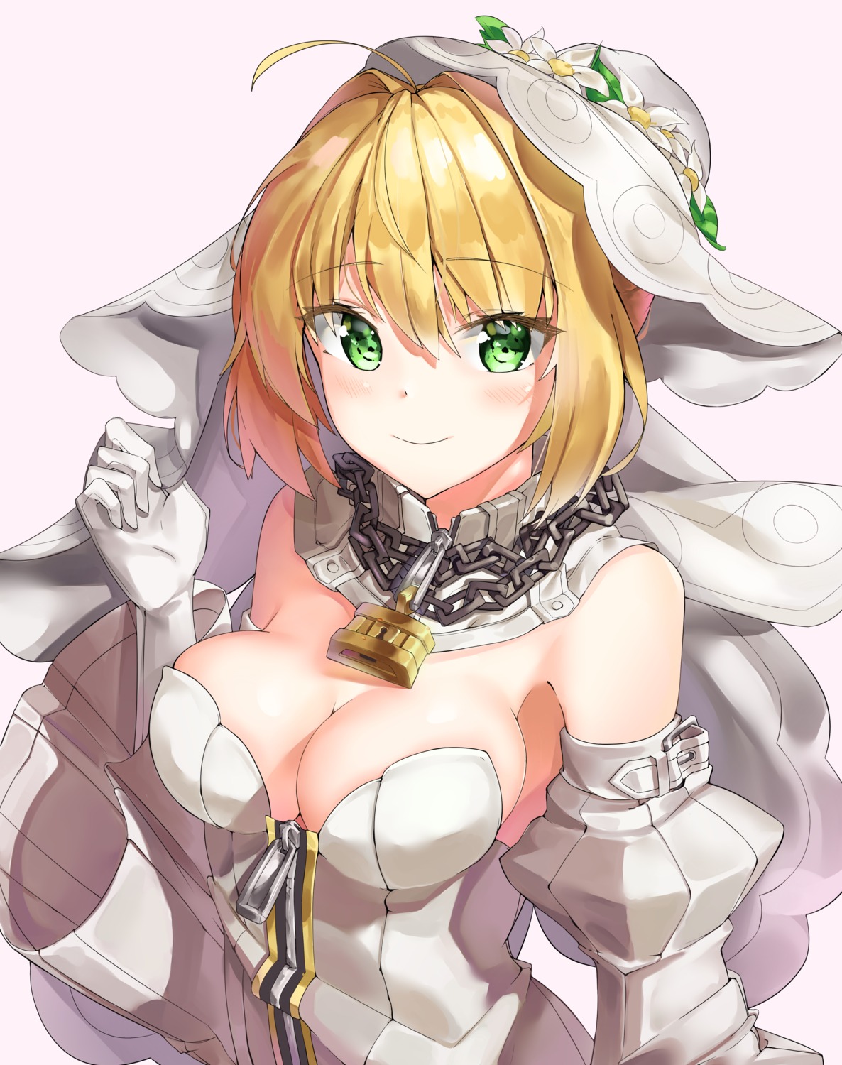 fate/grand_order kuse_(0201) no_bra saber_bride saber_extra