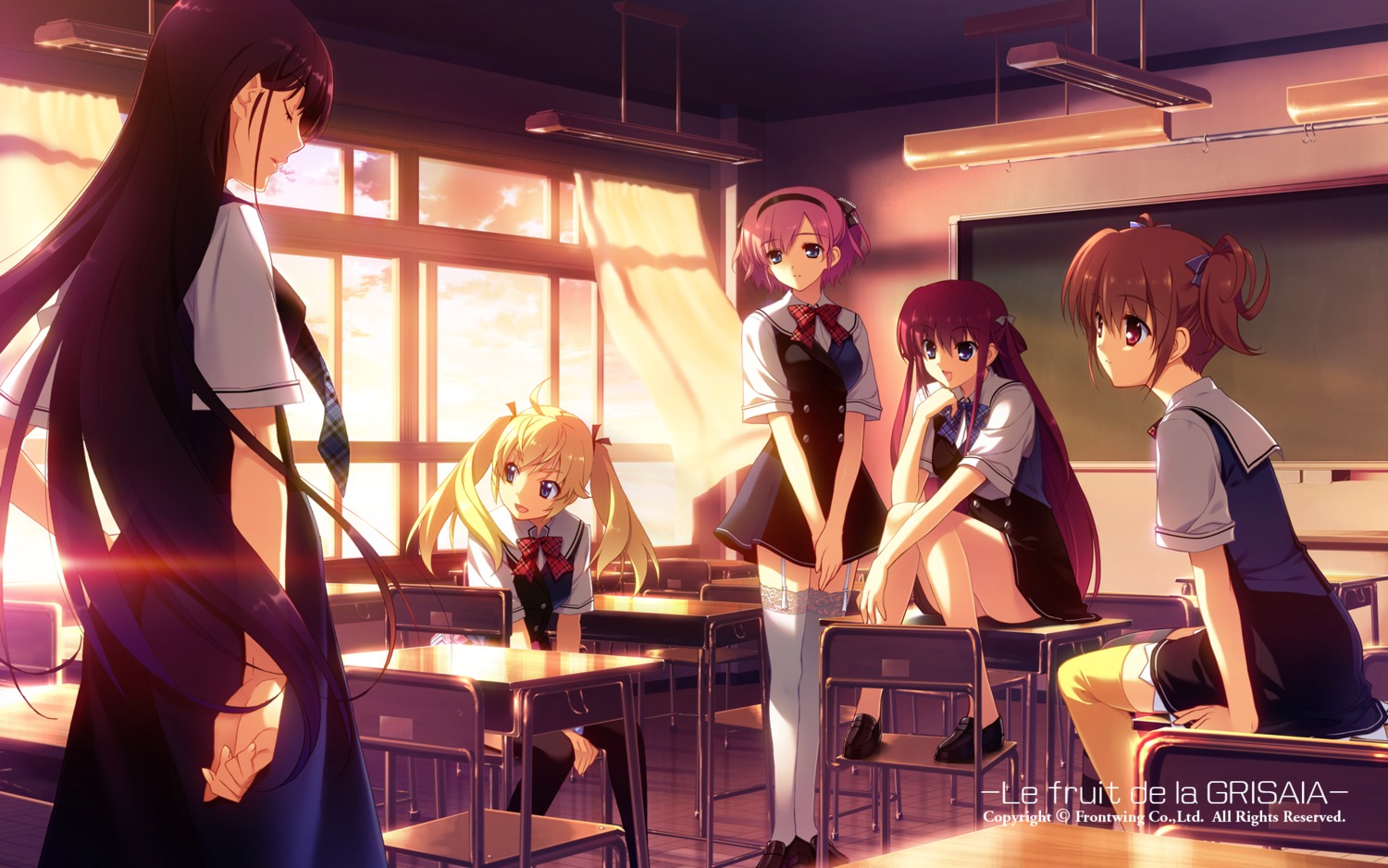 front_wing fumio grisaia grisaia_no_kajitsu irisu_makina komine_sachi matsushima_michiru sakaki_yumiko suou_amane wallpaper watanabe_akio