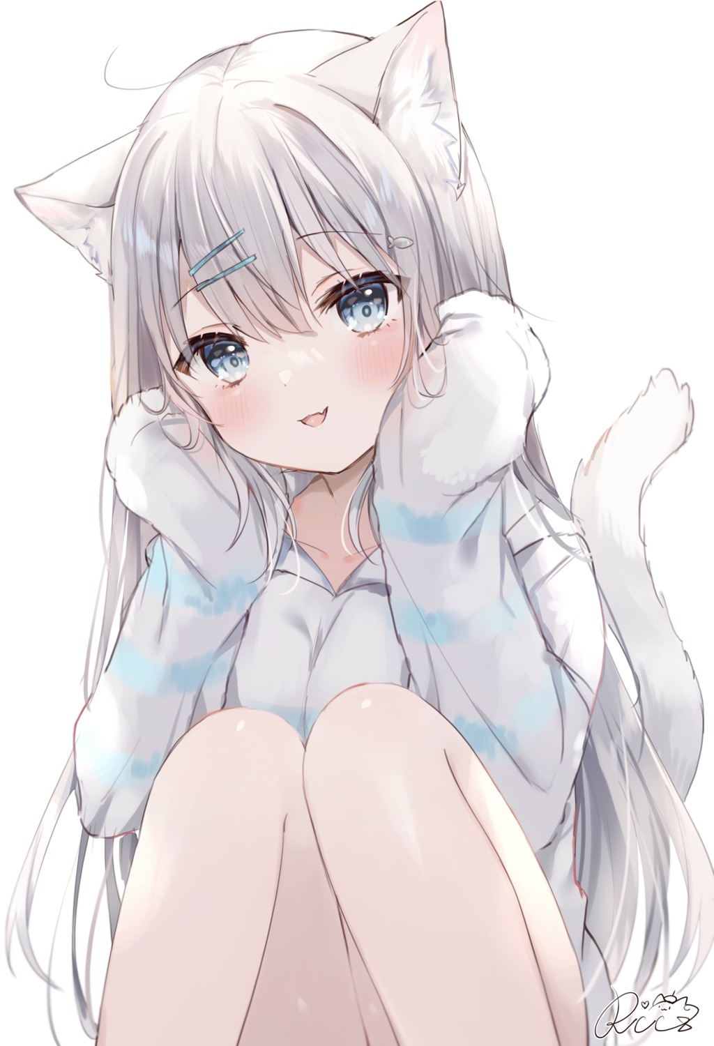 animal_ears nekomimi rukako tail