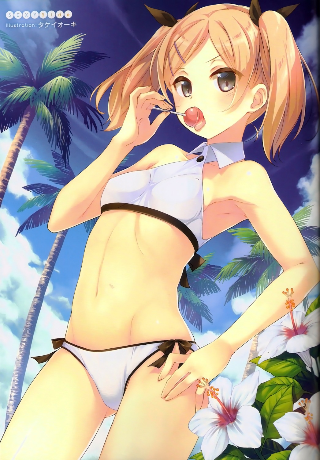 bikini shirobako swimsuits takei_ooki yano_erika