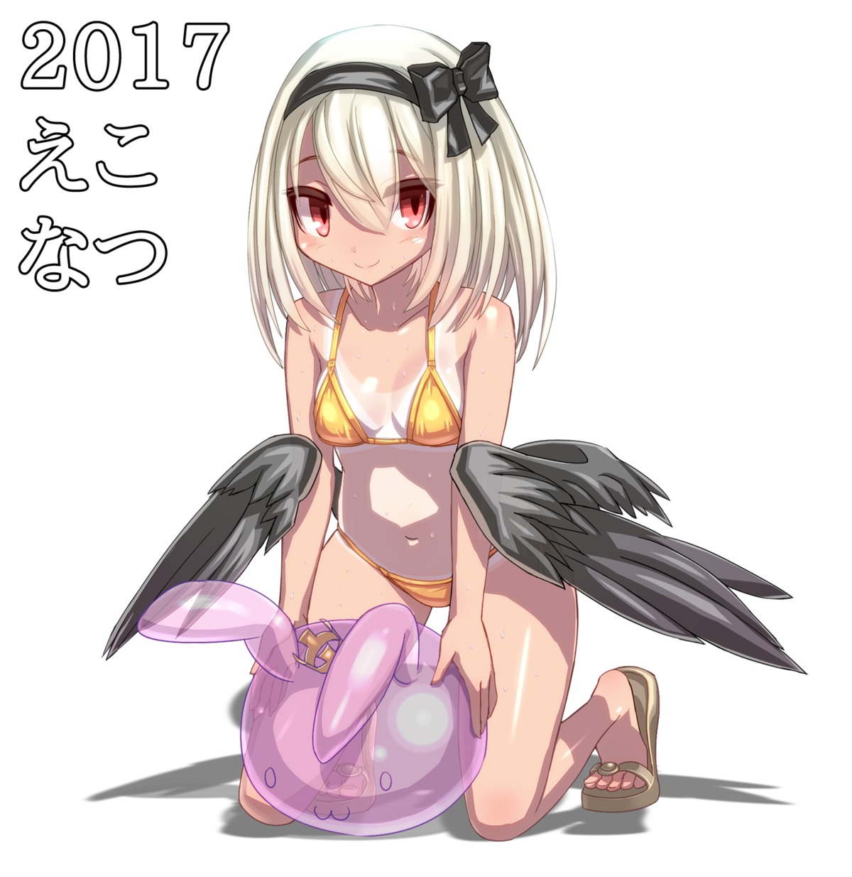 bikini emil_chronicle_online serizawa_(knight2020) swimsuits tan_lines wings