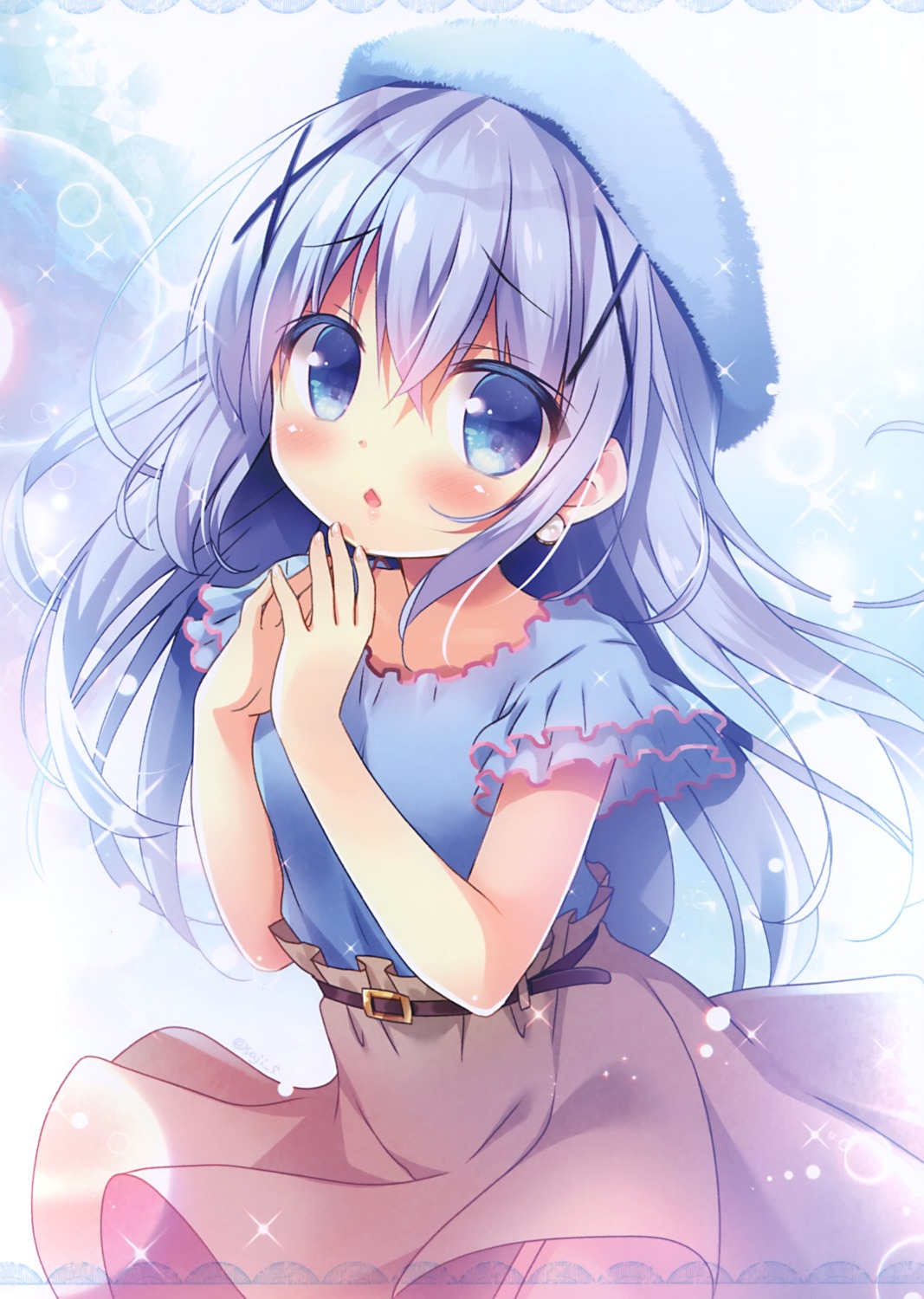 gochuumon_wa_usagi_desu_ka? kafuu_chino sasai_saji skirt_lift watakubi